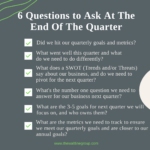 6 Questions To Ask At The End Of Every Quarter